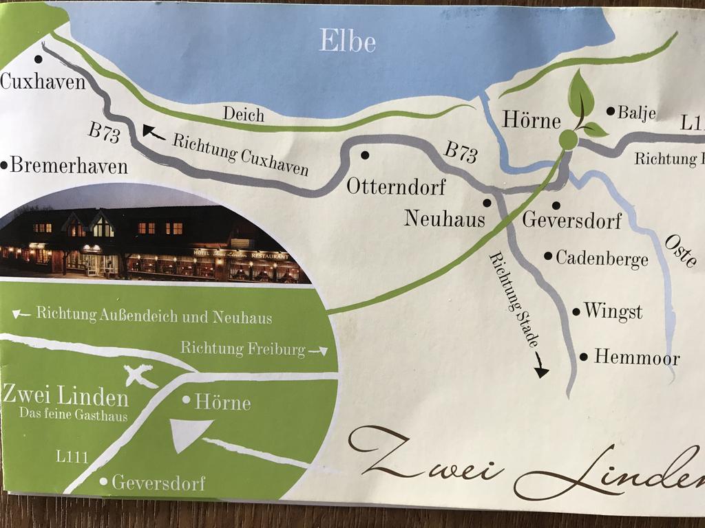 Hotel Zwei Linden - Links Der Elbe - Niedersachsen Balje 外观 照片
